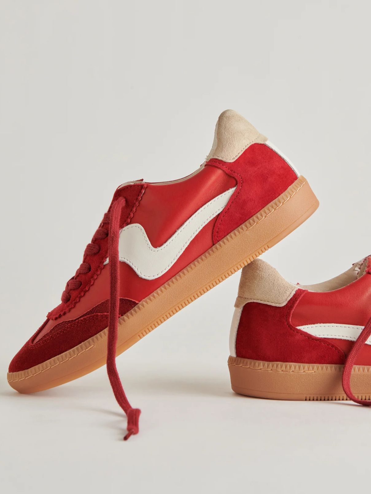 Dolce Vita Notice Sneaker in Crimson Suede