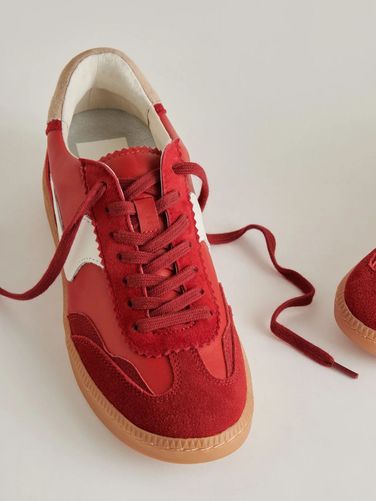 Dolce Vita Notice Sneaker in Crimson Suede