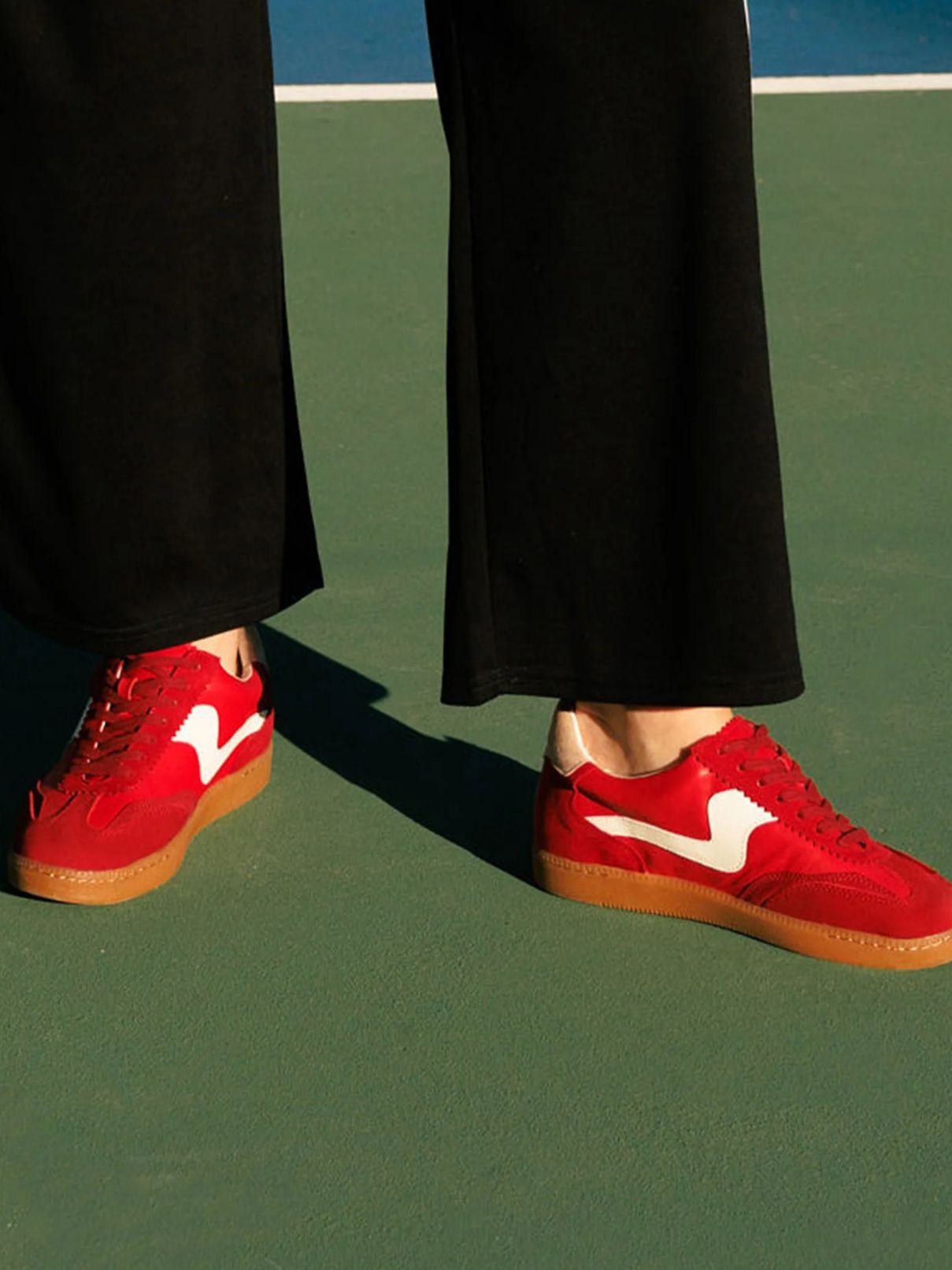 Dolce Vita Notice Sneaker in Crimson Suede
