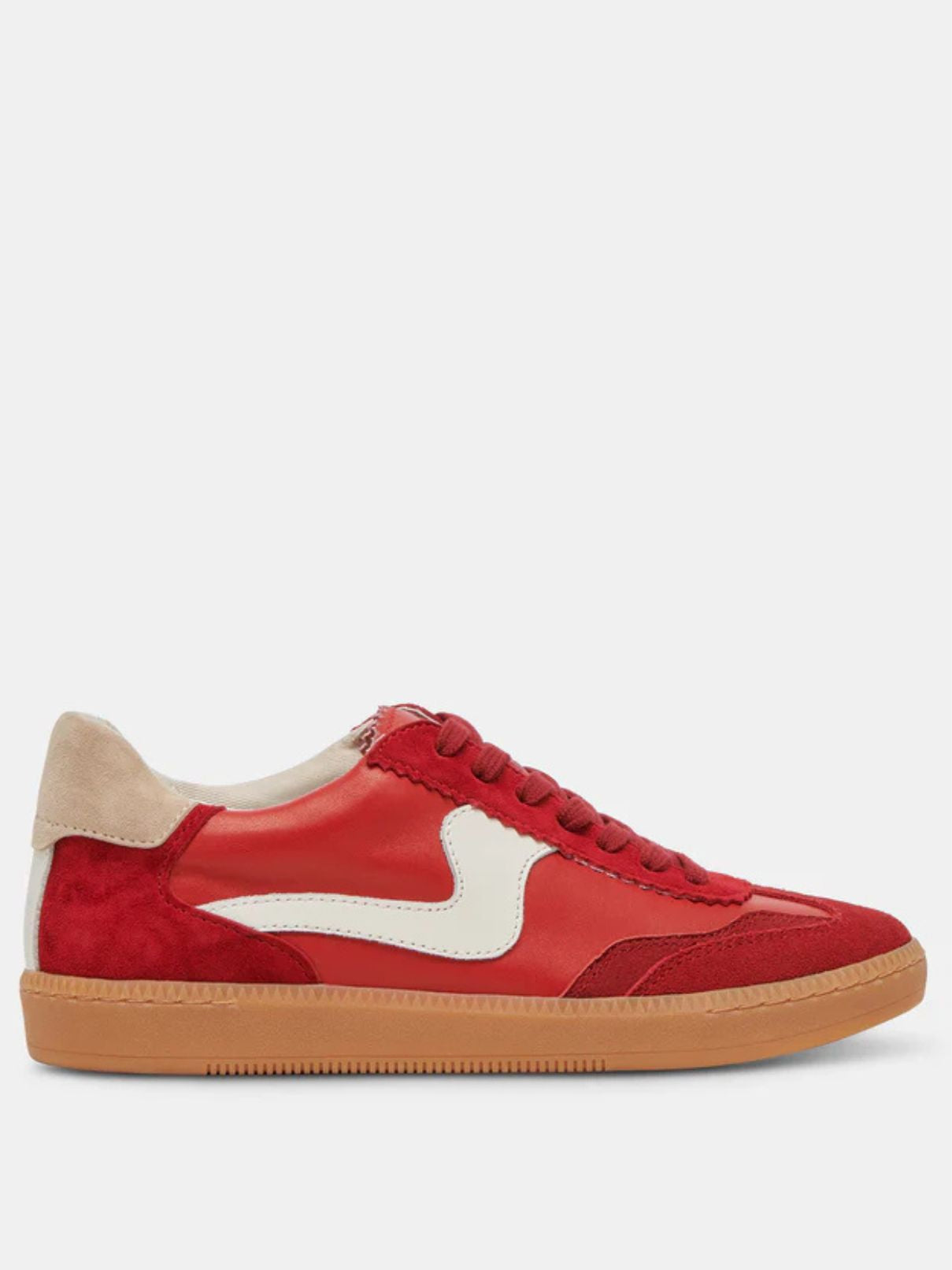 Dolce Vita Notice Sneaker in Crimson Suede