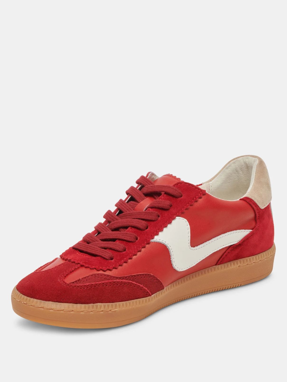 Dolce Vita Notice Sneaker in Crimson Suede