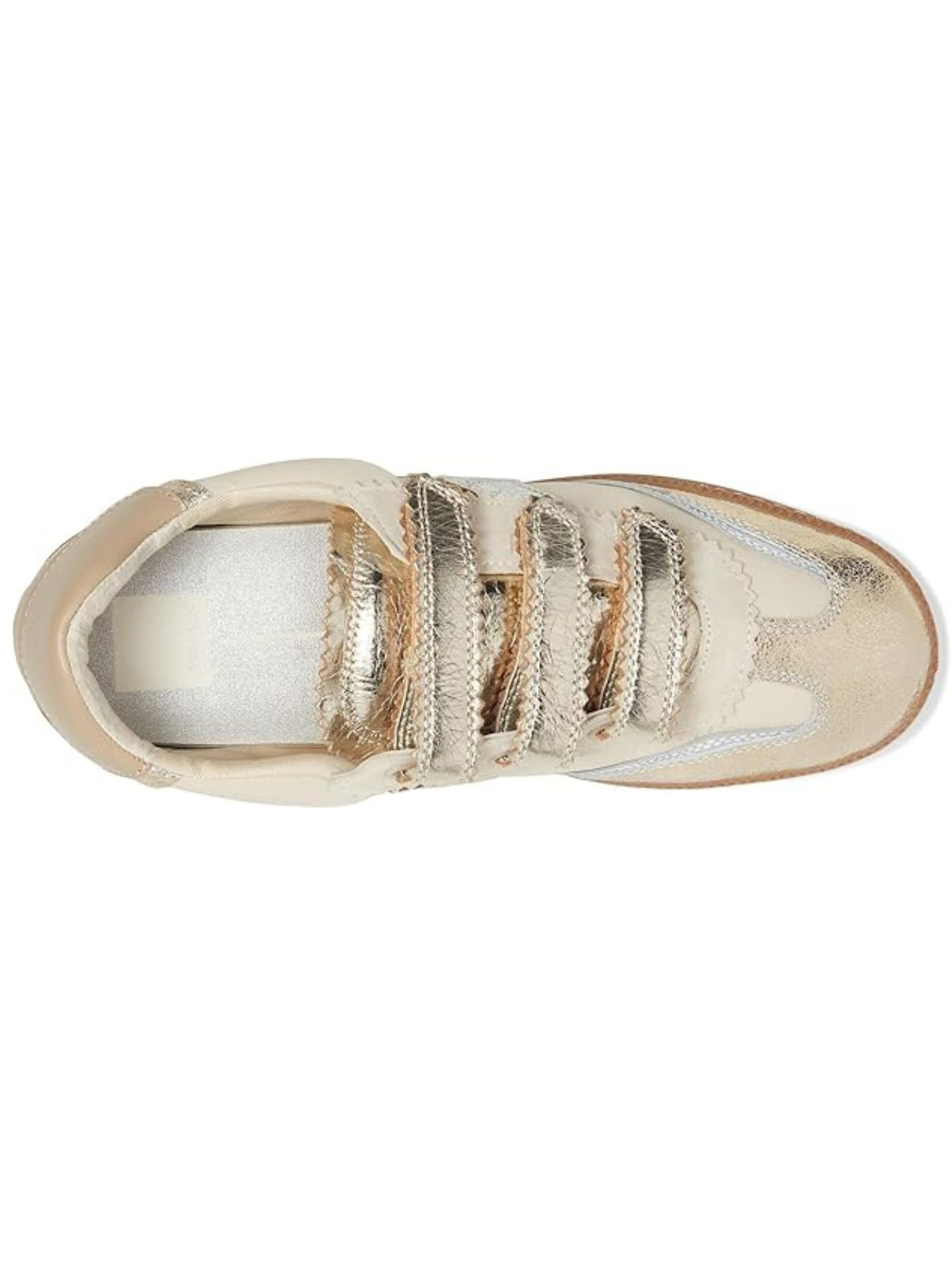 Dolce Vita Notice Velcro Sneaker in Silver/Gold