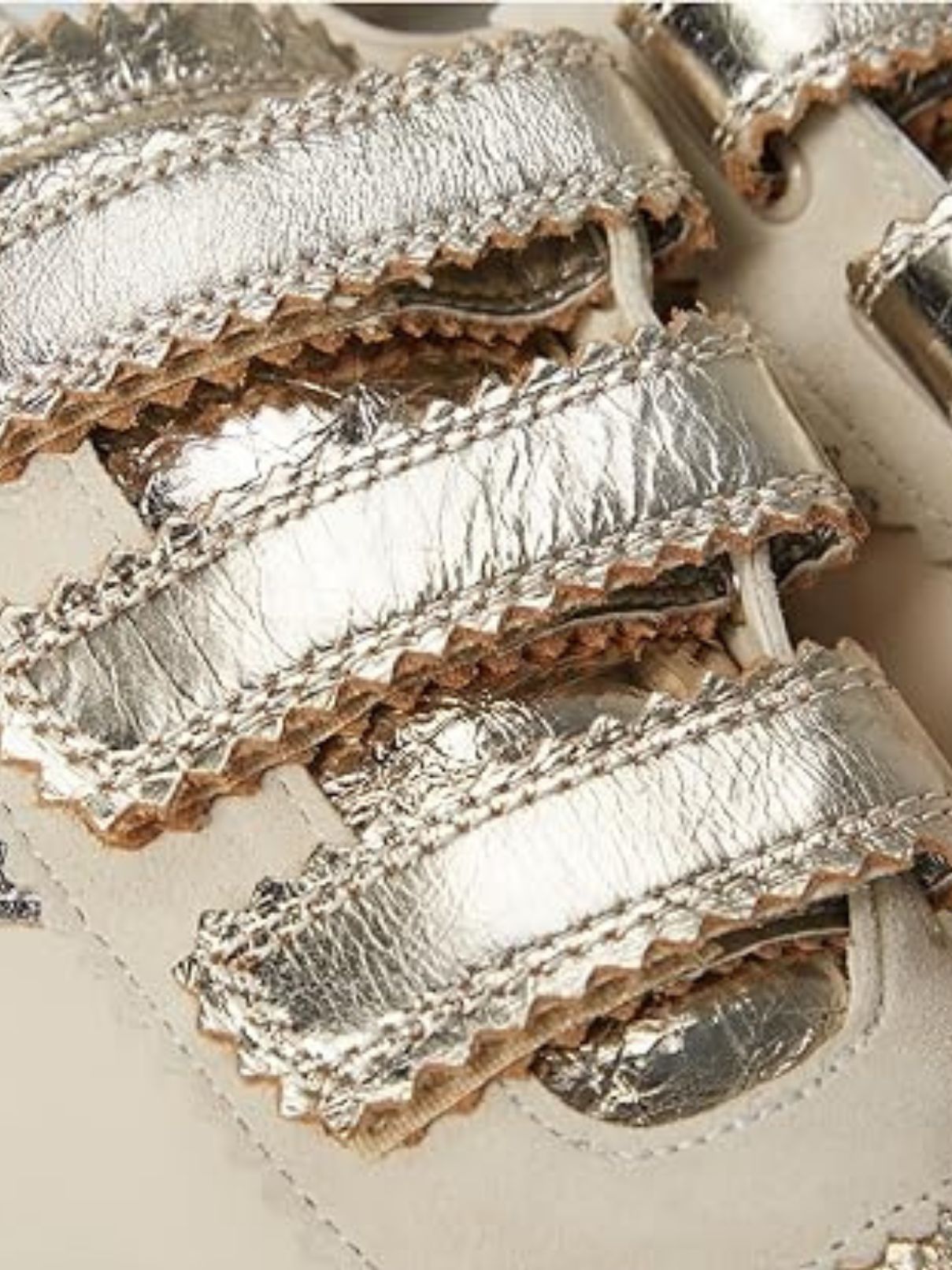 Dolce Vita Notice Velcro Sneaker in Silver/Gold