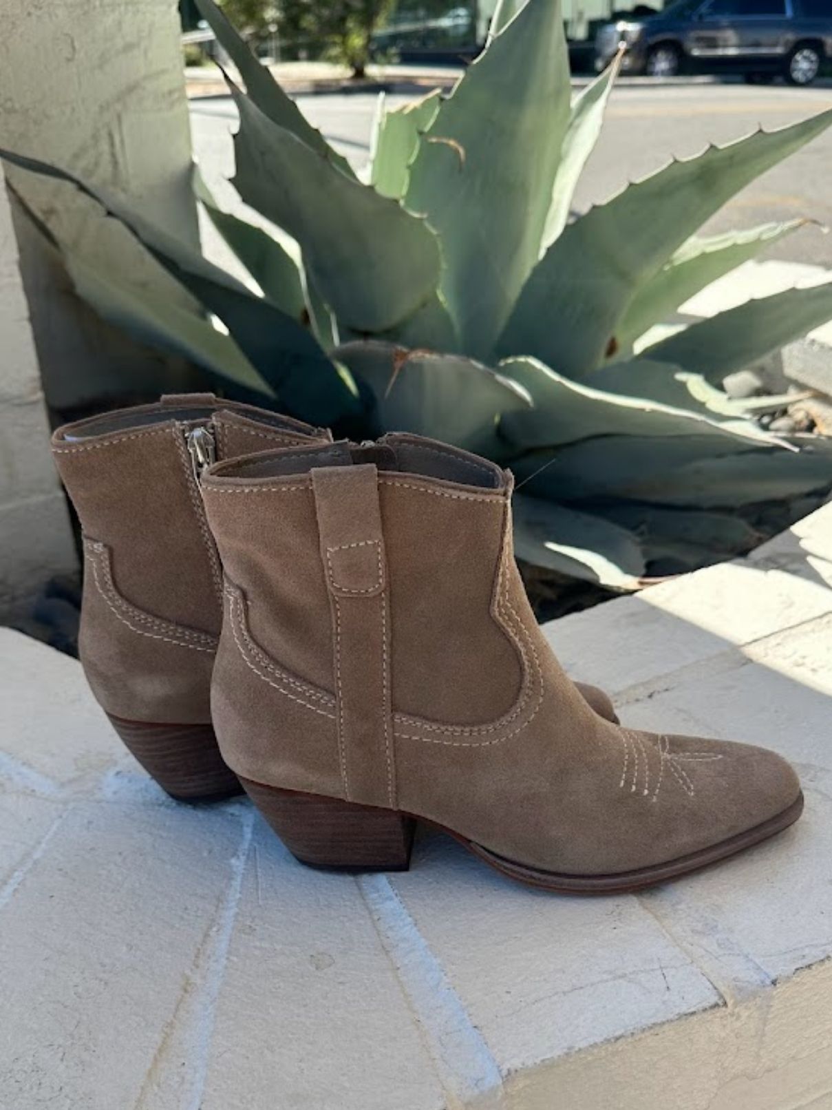 Dolce Vita Silma Booties Truffle Suede