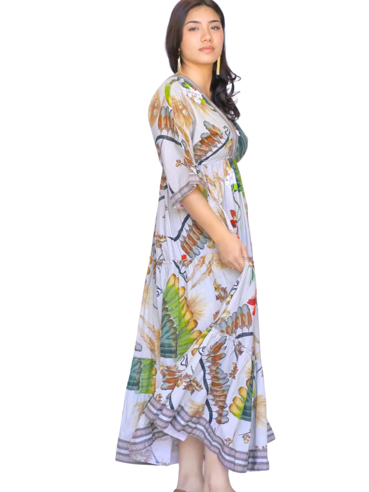 Dolma Julieta Dress in Brown Multi