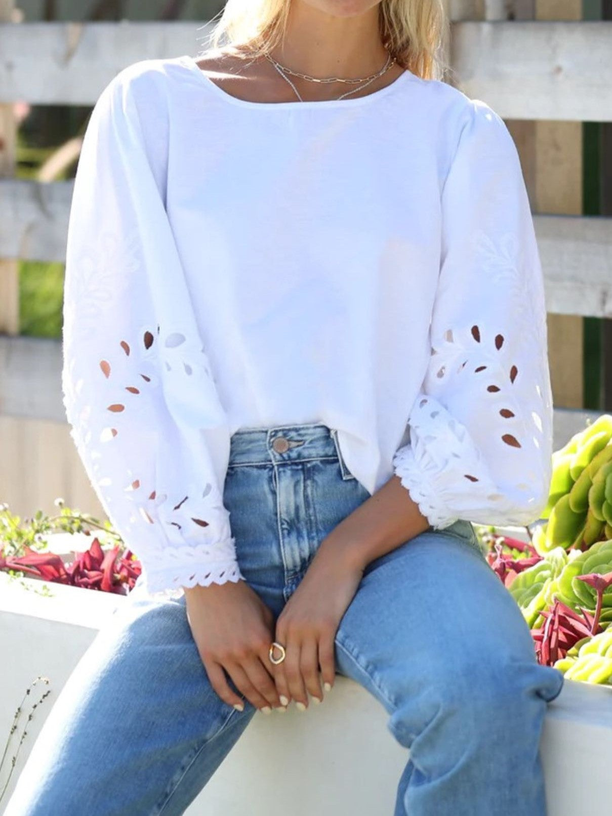 Dylan Blythe Blouse in White