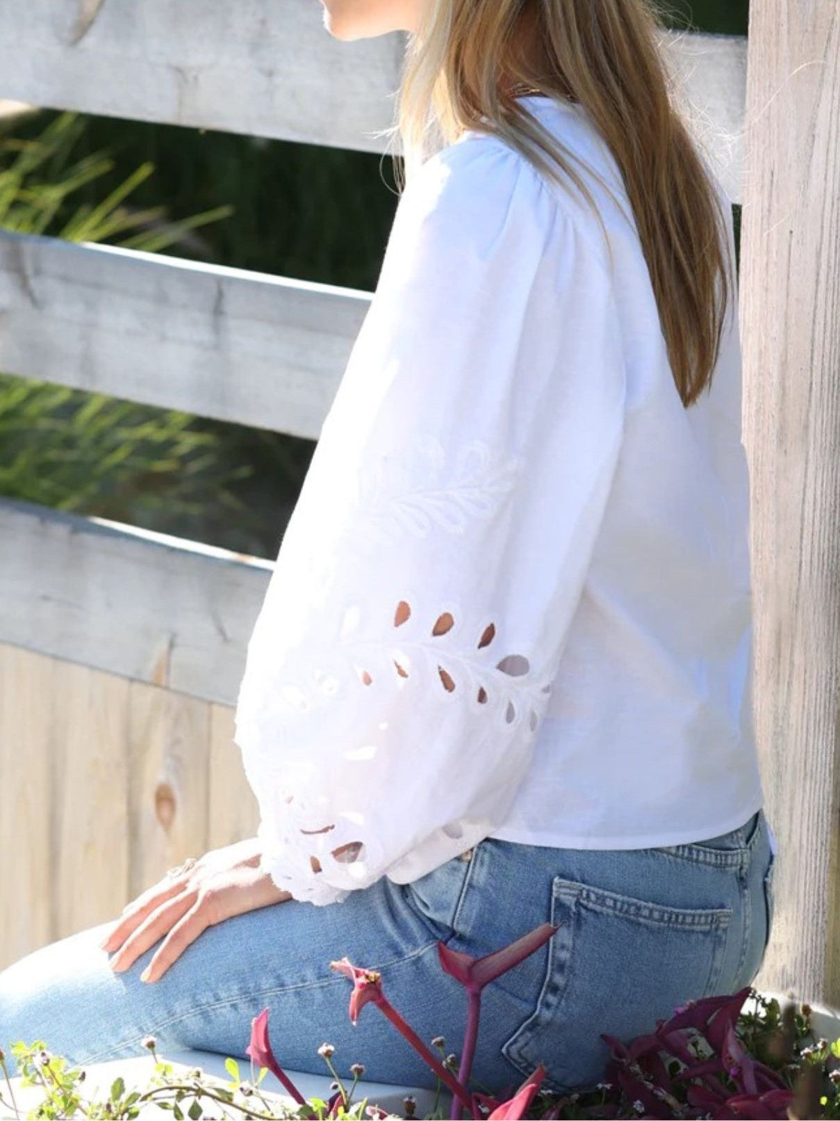 Dylan Blythe Blouse in White