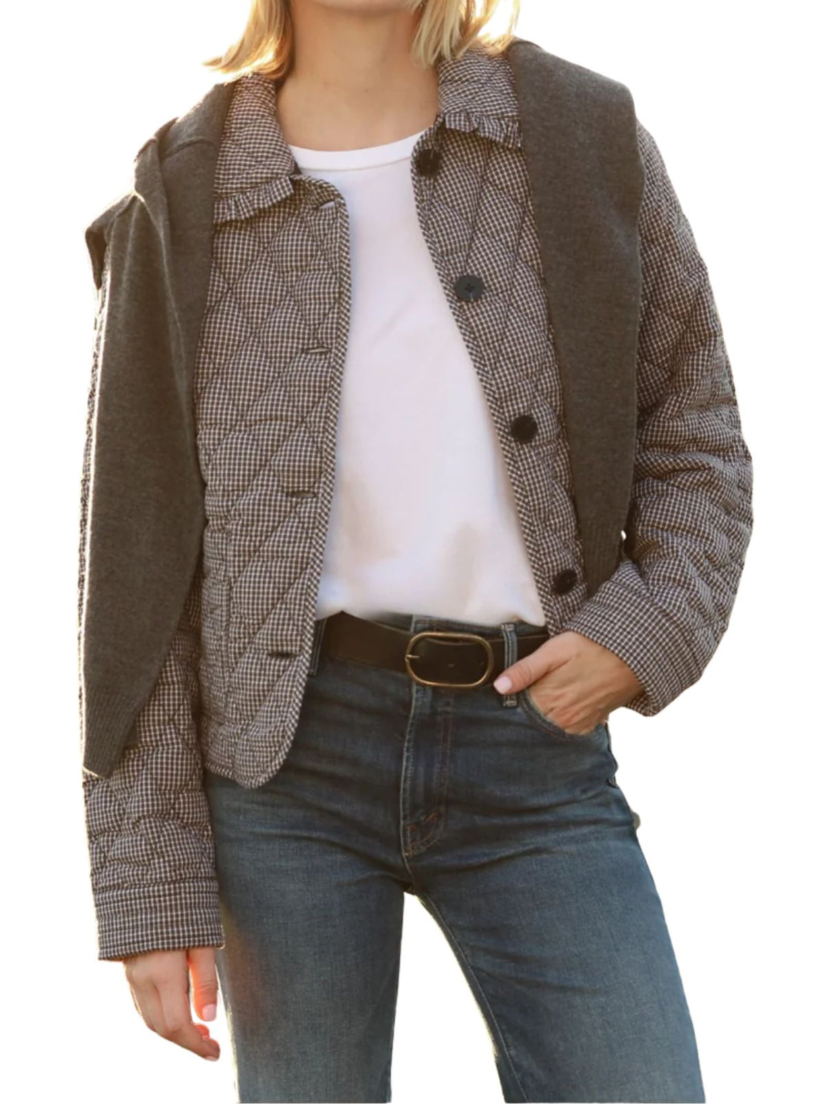 Dylan Bridget Jacket in Olive/Black