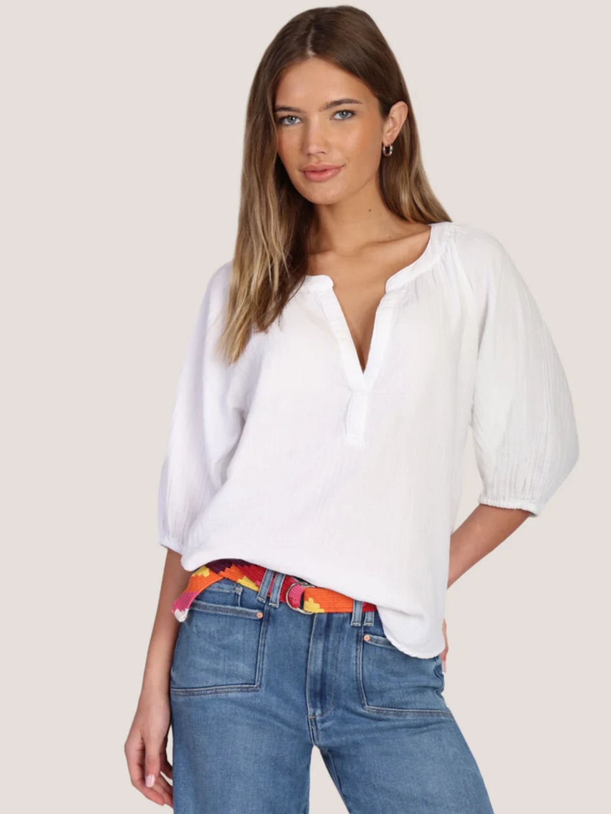 Dylan Jolie Top White