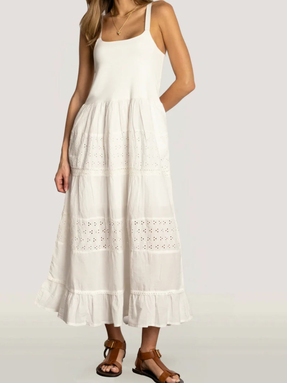 Dylan Victoria Dress in White