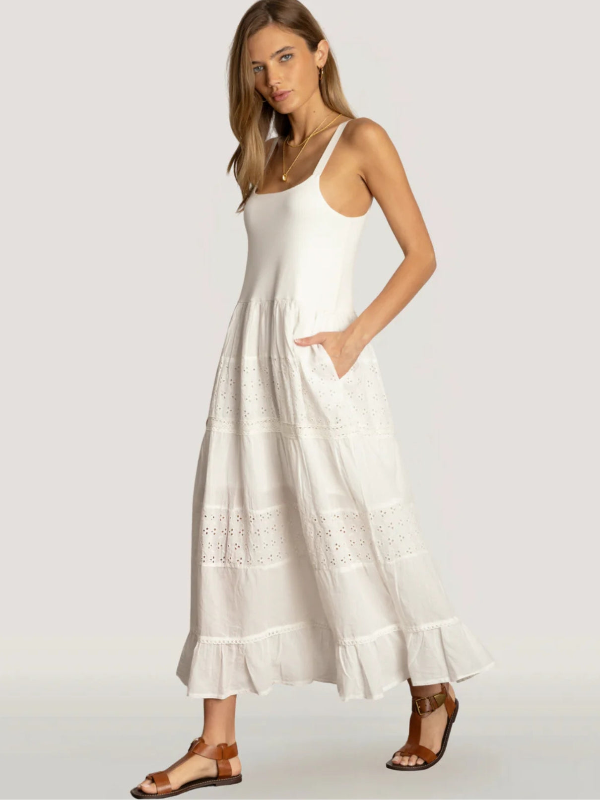 Dylan Victoria Dress in White