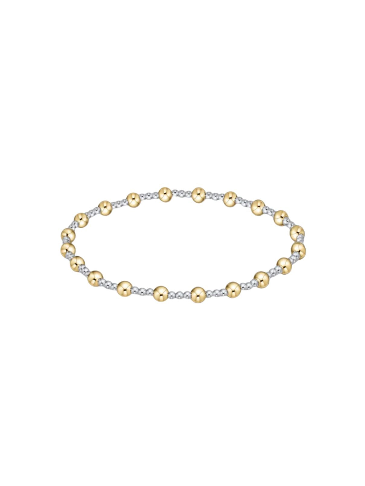 E Newton Sincerity 4MM Gold/Silver Mix Bracelet