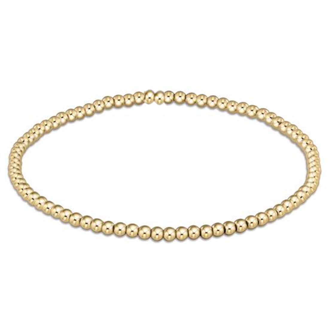 Enewton 2.5mm Classic Gold Bead Bracelet