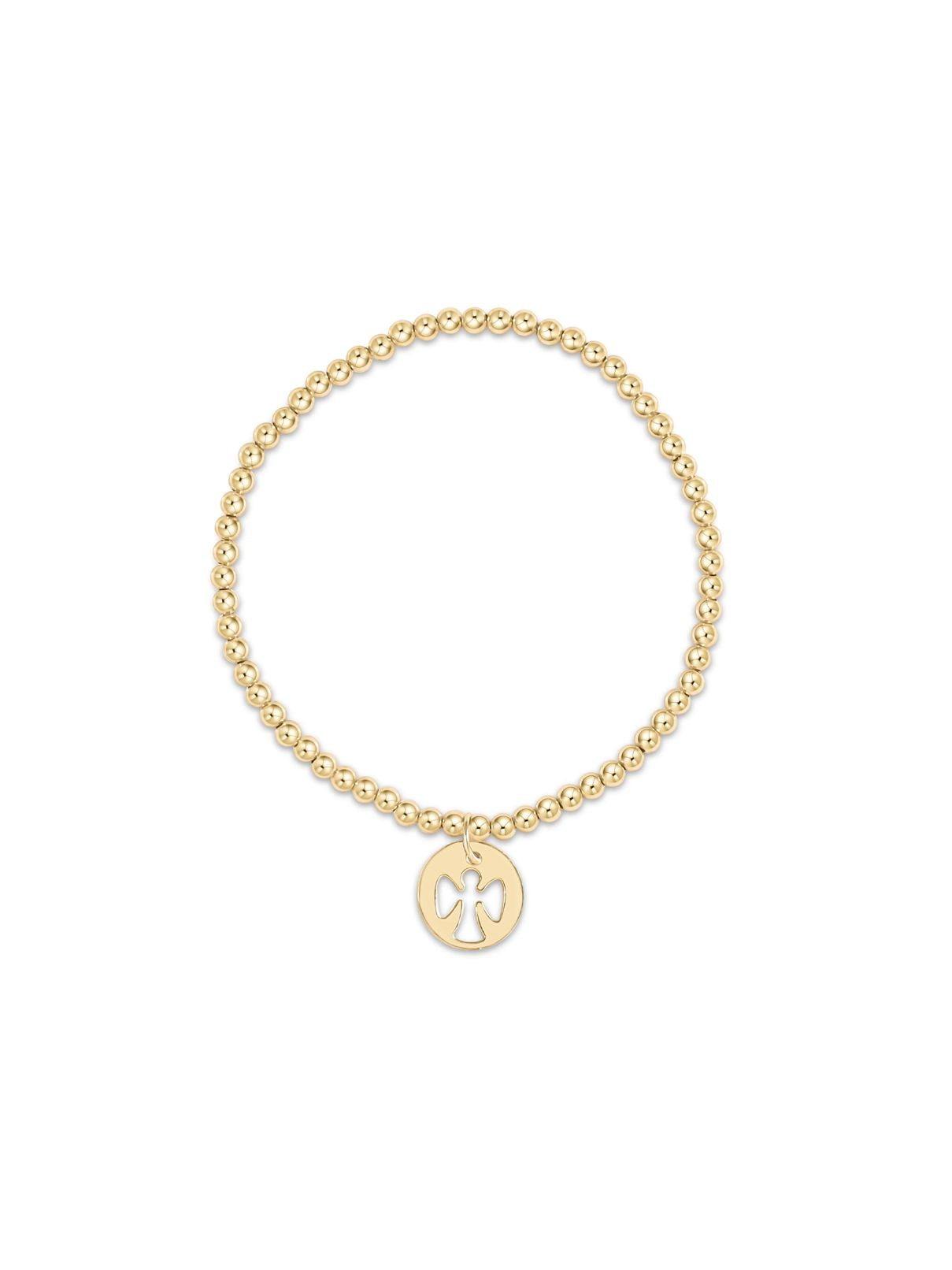Enewton Classic Gold 3mm Bracelet – Guardian Angel Gold Disc