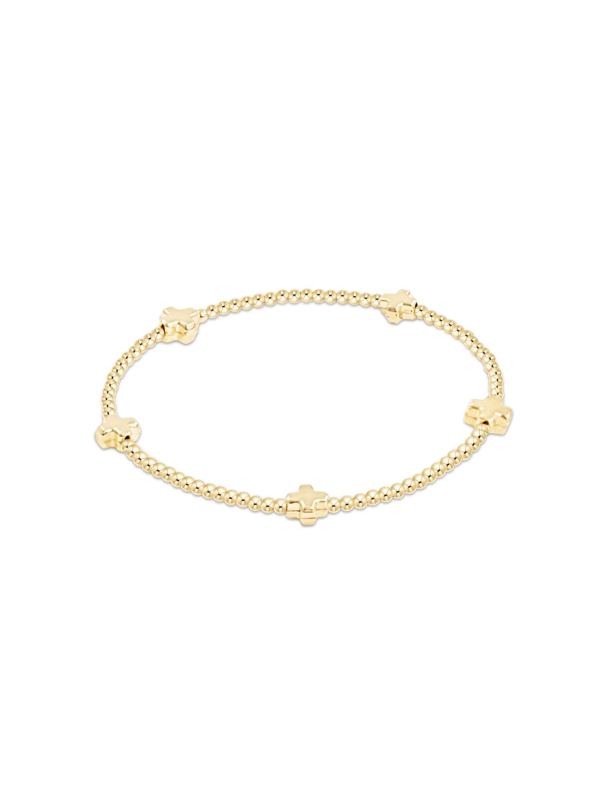 Enewton Signature Cross Small 2mm Gold Bracelet – Gold