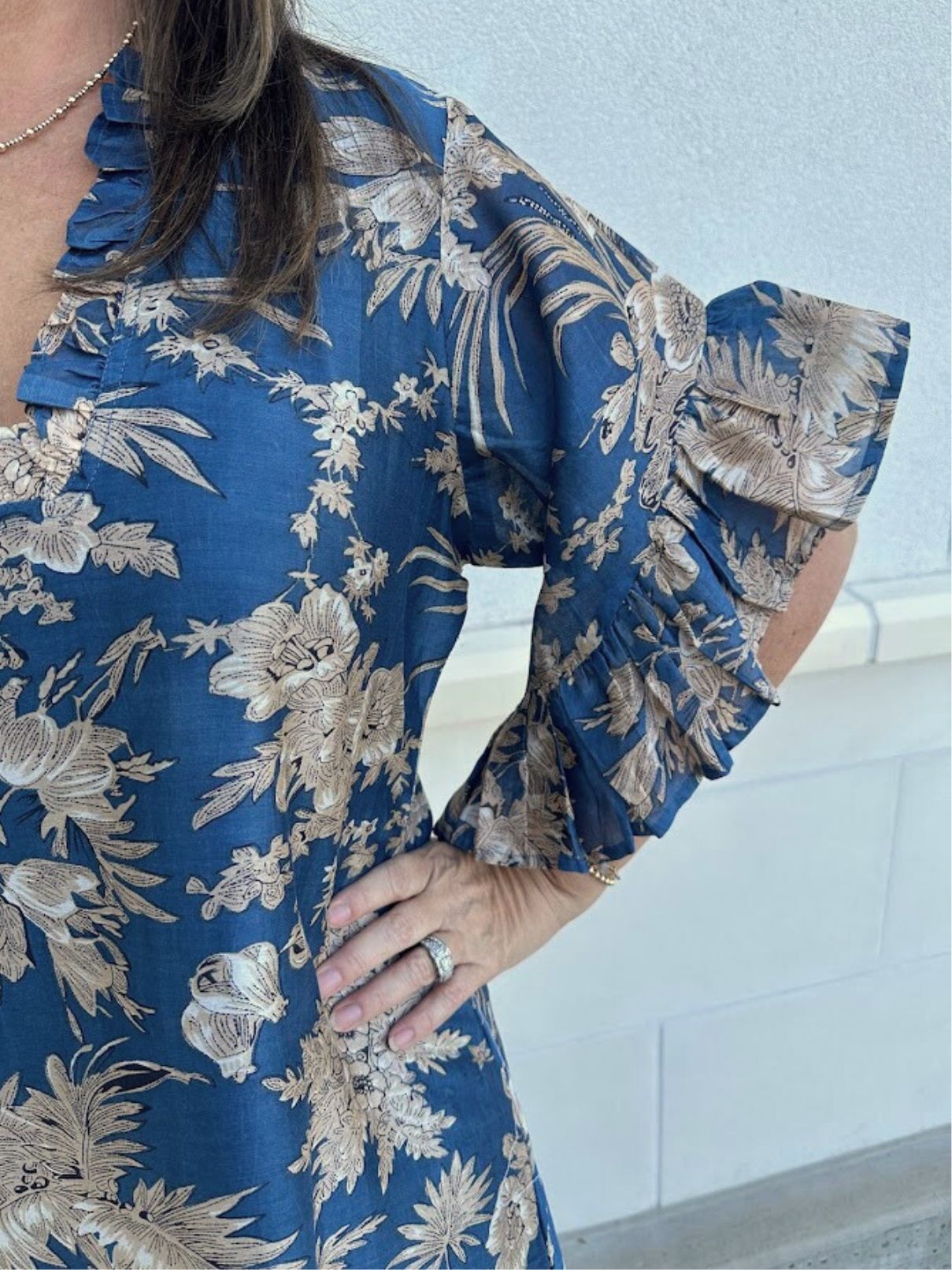 Fitz & Willa Soleil Fall Toile Dress