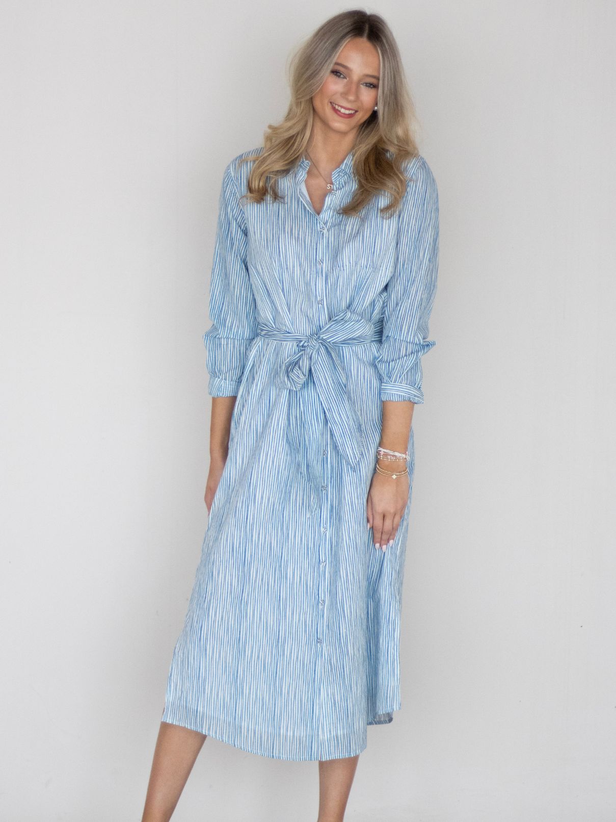Fitz and Willa Russell Maxi Blue Stripe