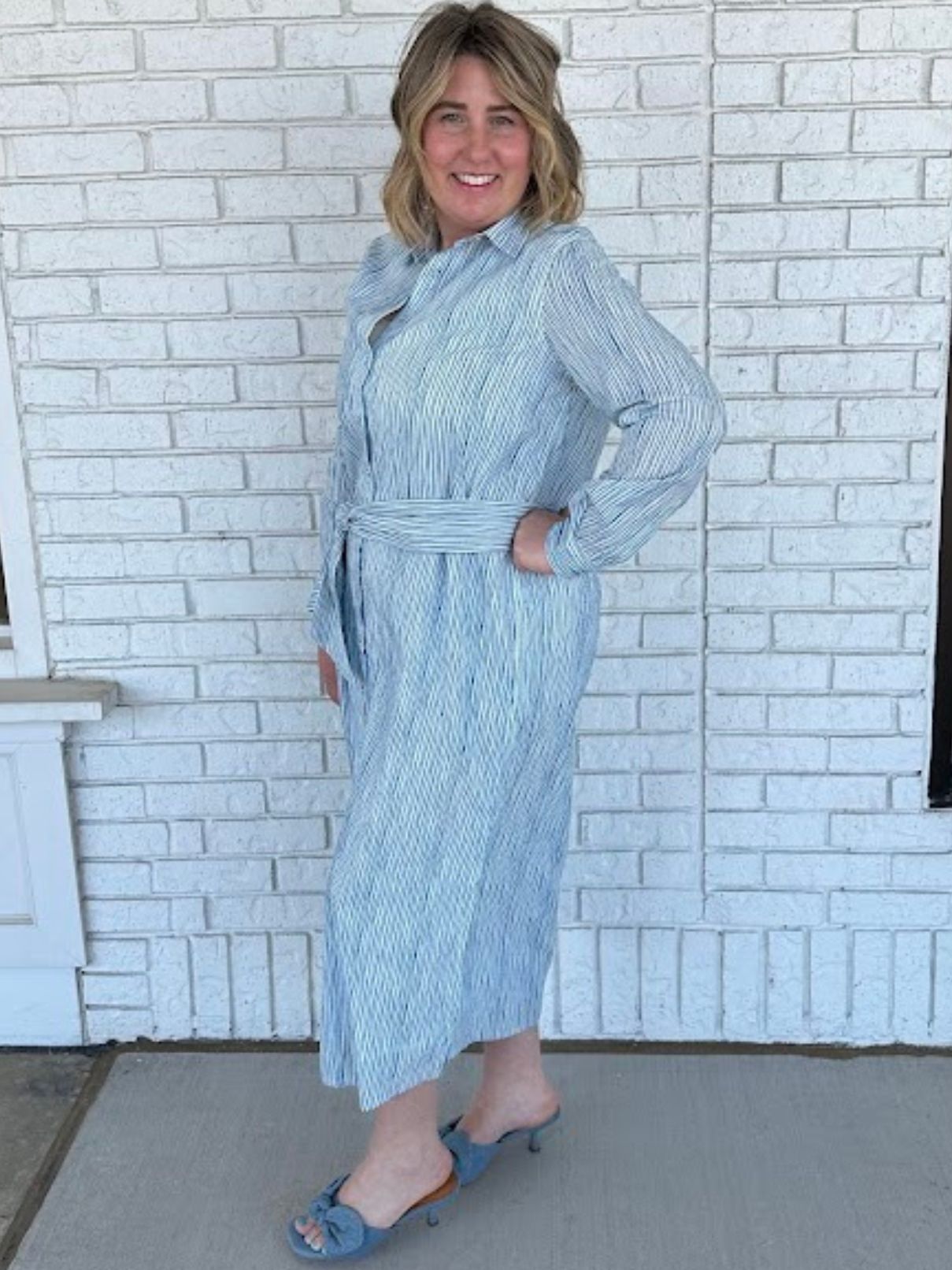Fitz and Willa Russell Maxi Blue Stripe