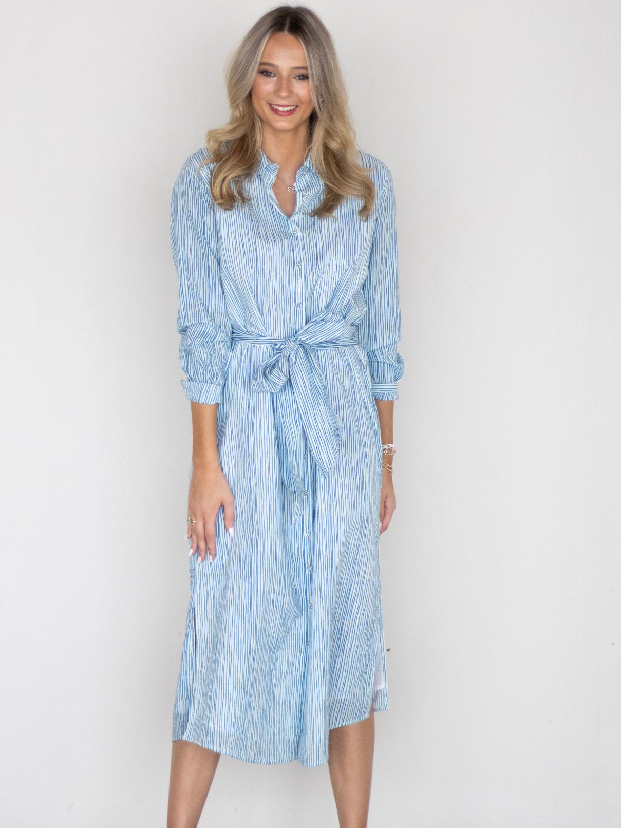 Fitz and Willa Russell Maxi Blue Stripe