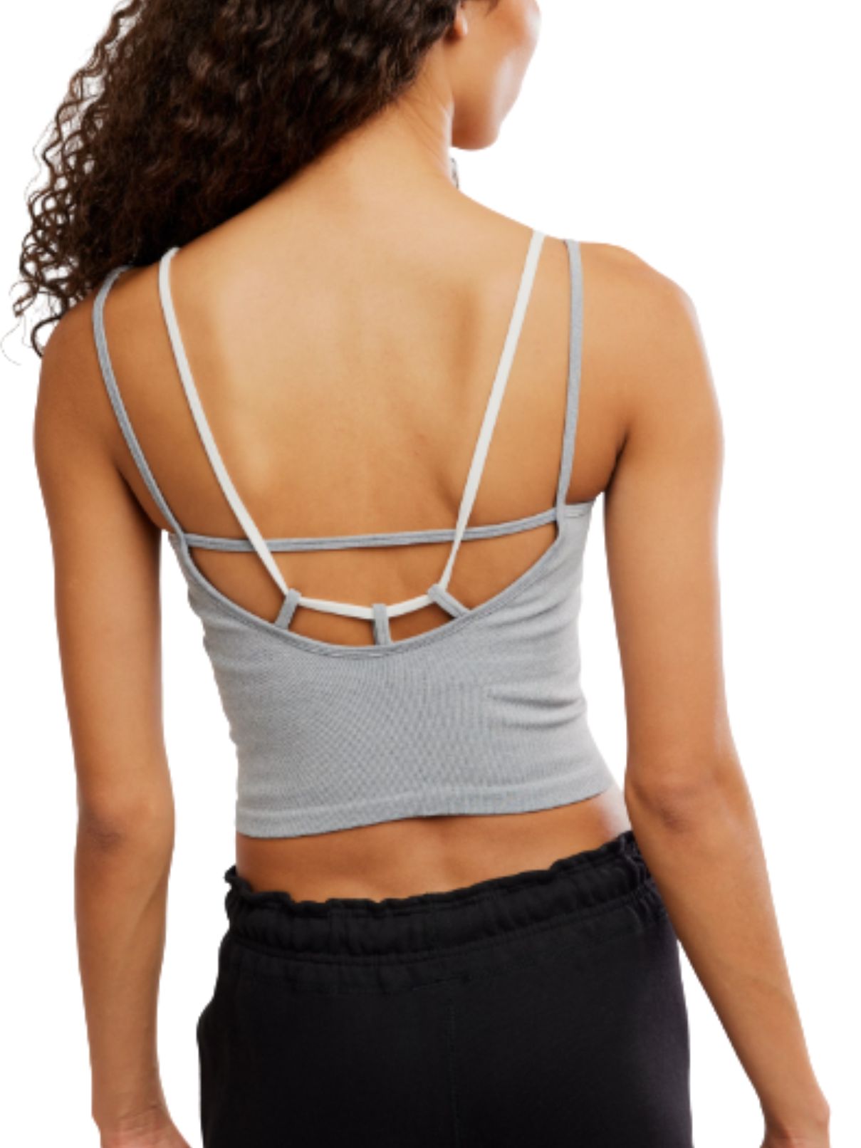Free People All Clear Coastline Cami in Heather Grey