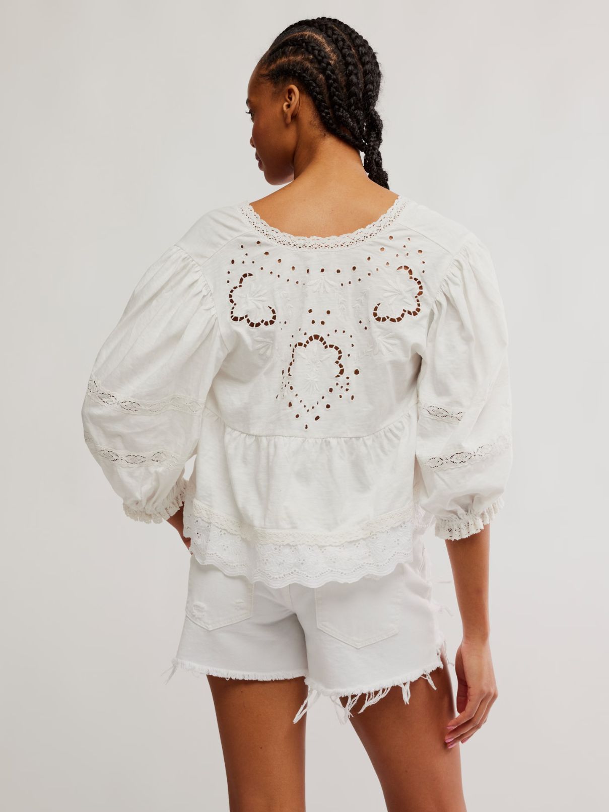 Free People Bowie Reversible Top in Ivory