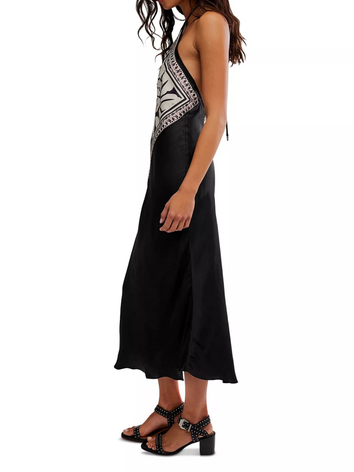 Free People Citrine Midi Dress in Raven