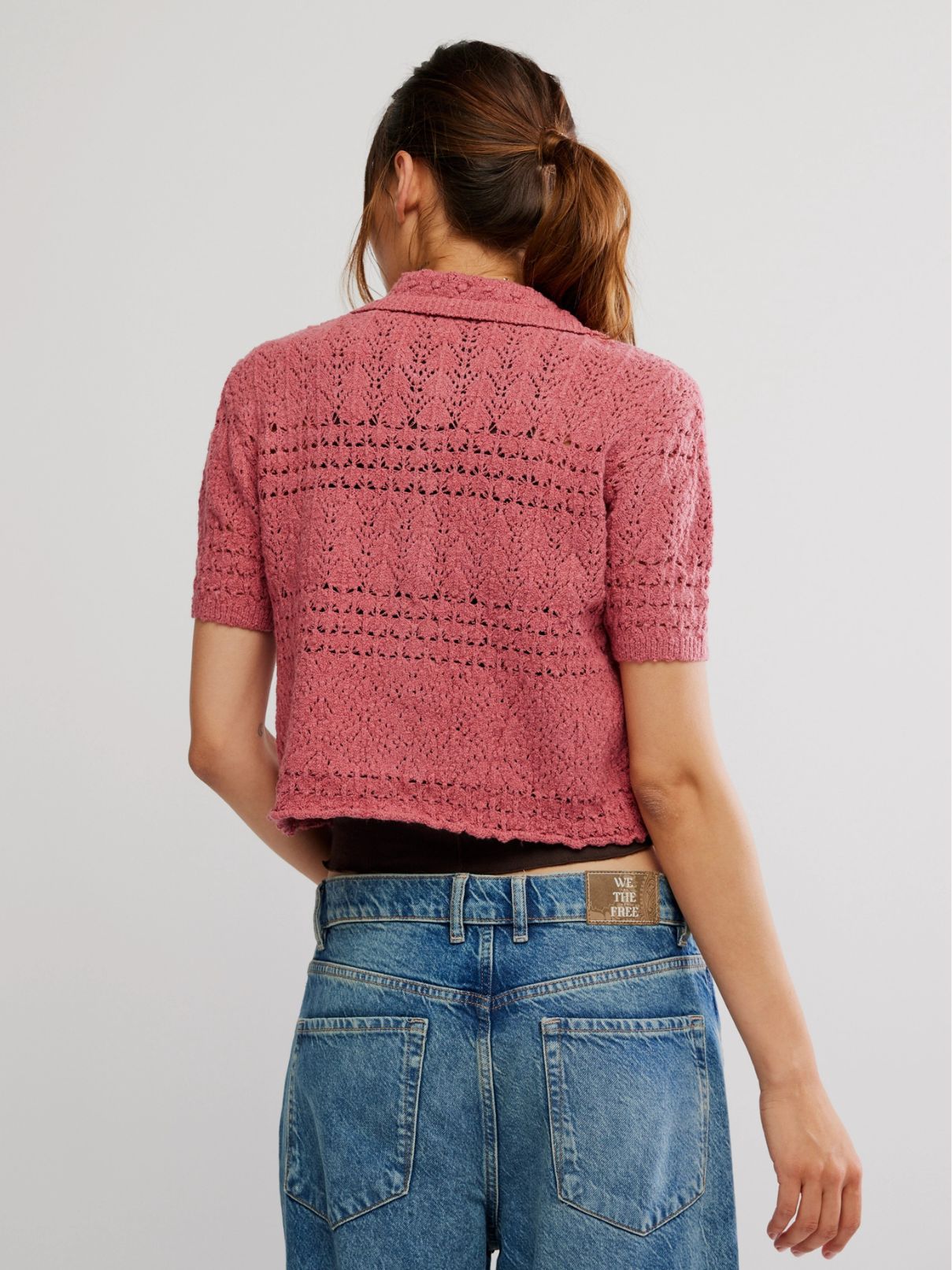 Free People Daylight Cardigan in Faded Rose