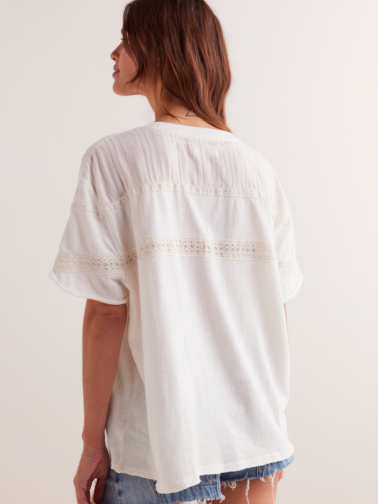 Free People Dorothy Tee in Ivory