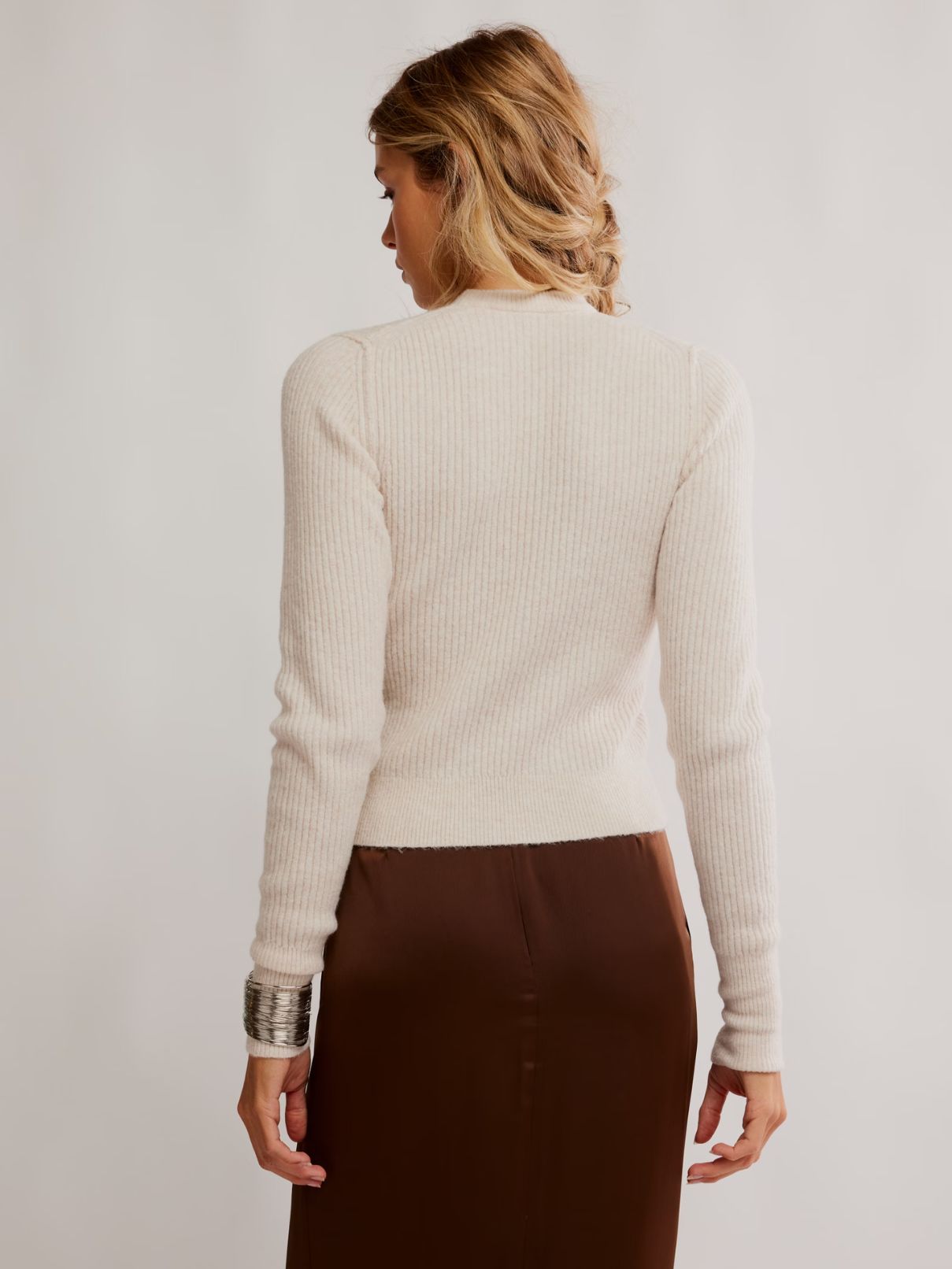Free People Even After Pullover in Almond Milk Heather