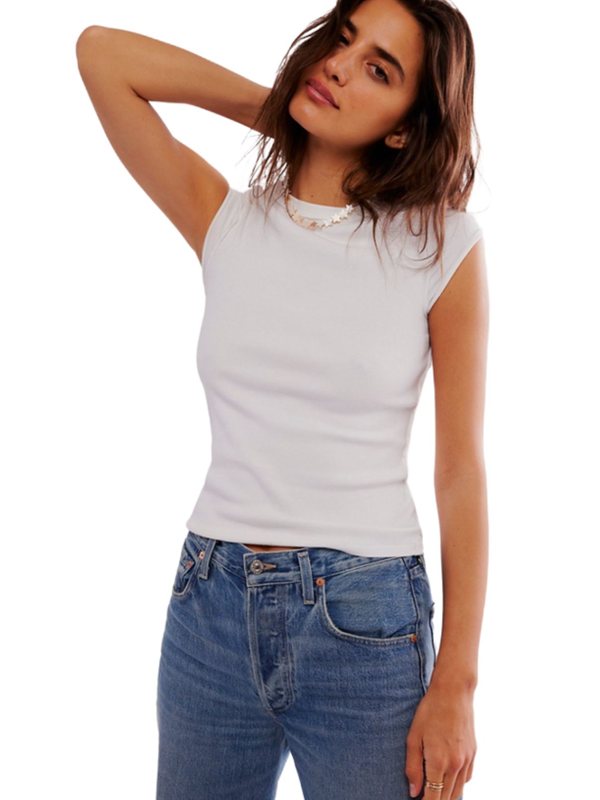 Free People Ever Had Tee in Ivory