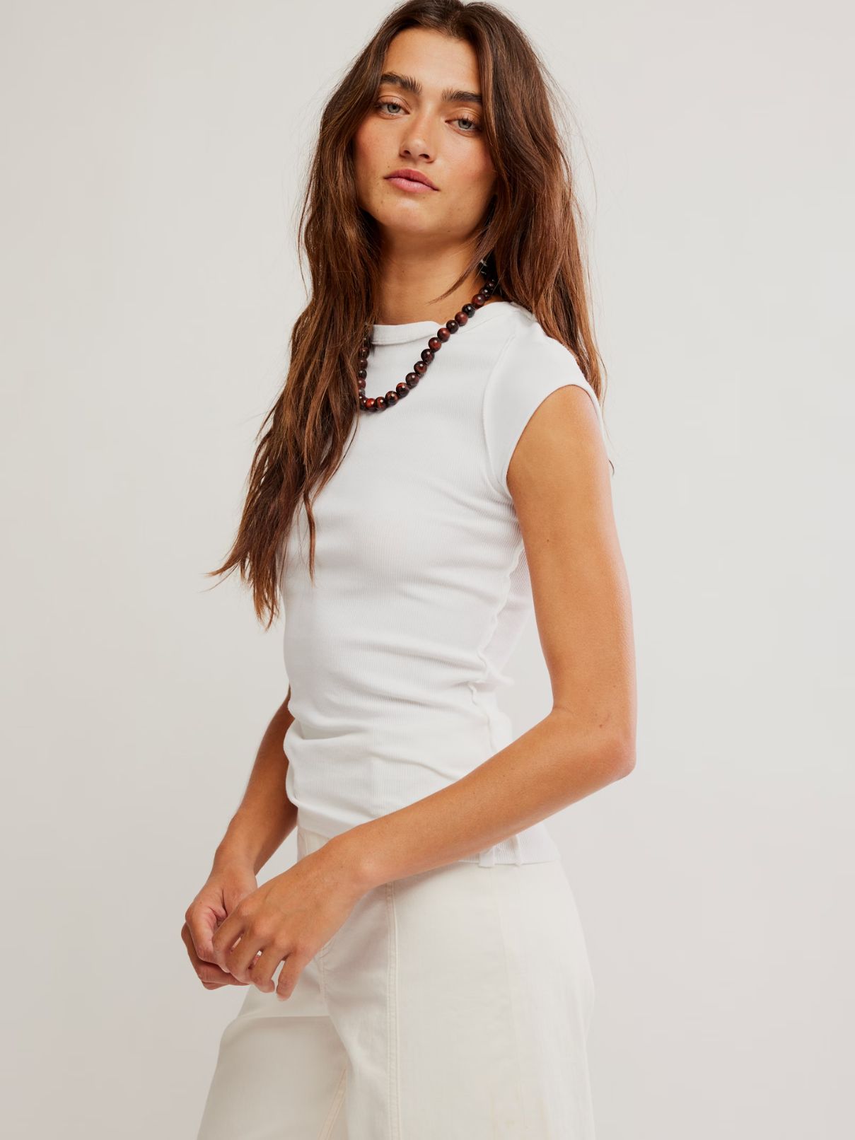 Free People Ever Had Tee in Ivory