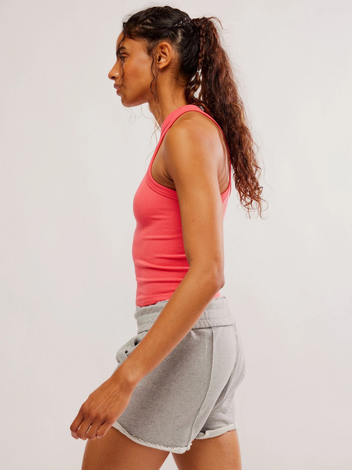 Free People Go To Hi Neck Cami in Electric Sunset