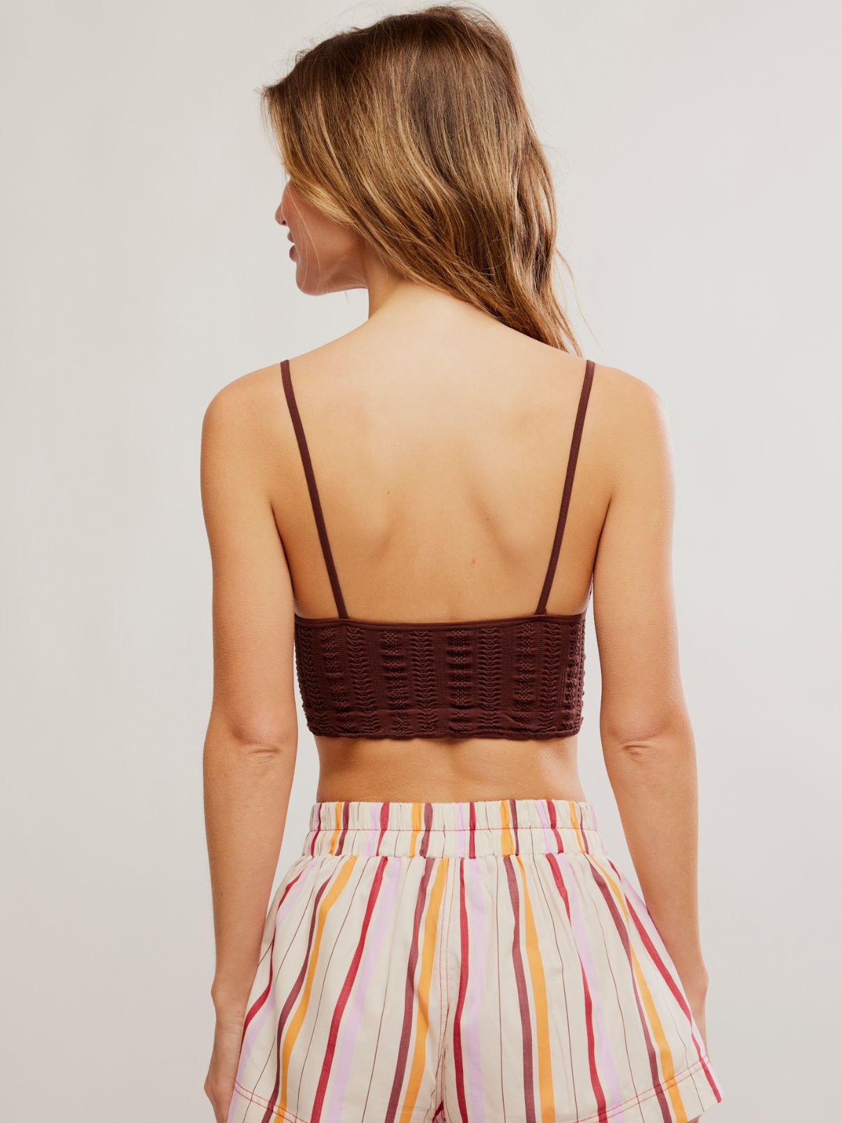 Free People Heirloom Bralett in Pinecone