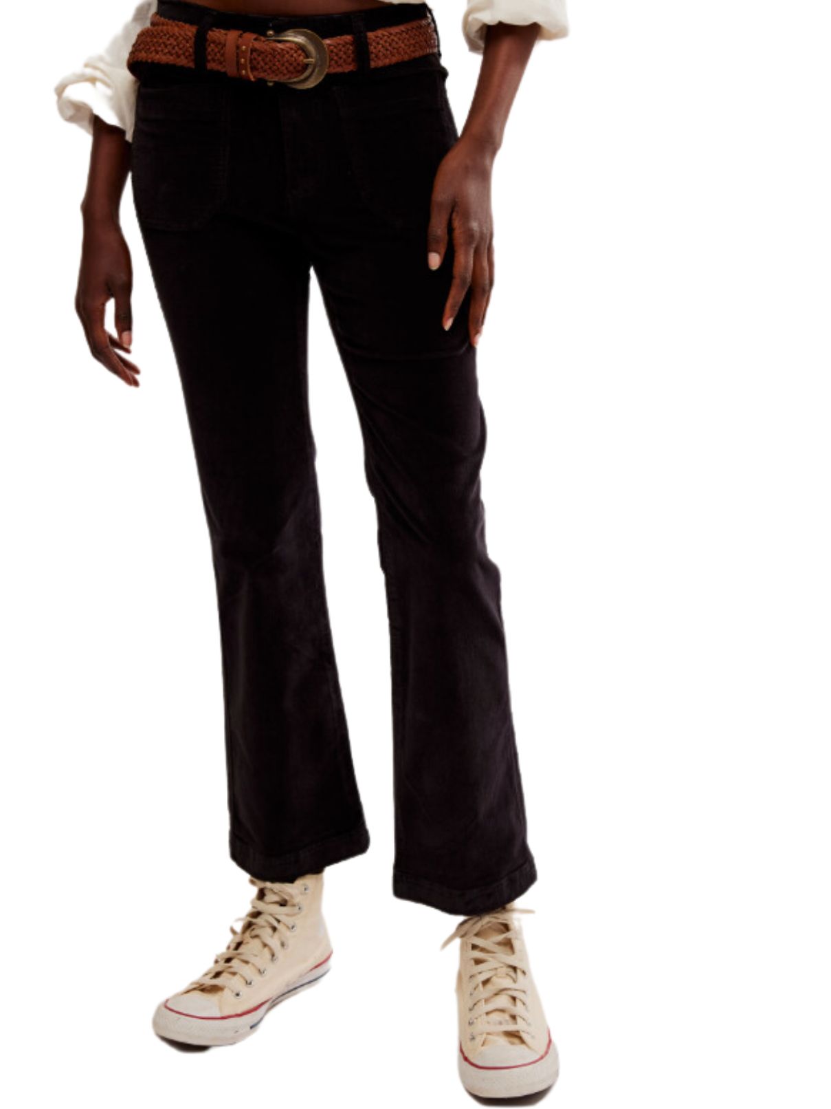 Free People High Time Kick Flare in Black