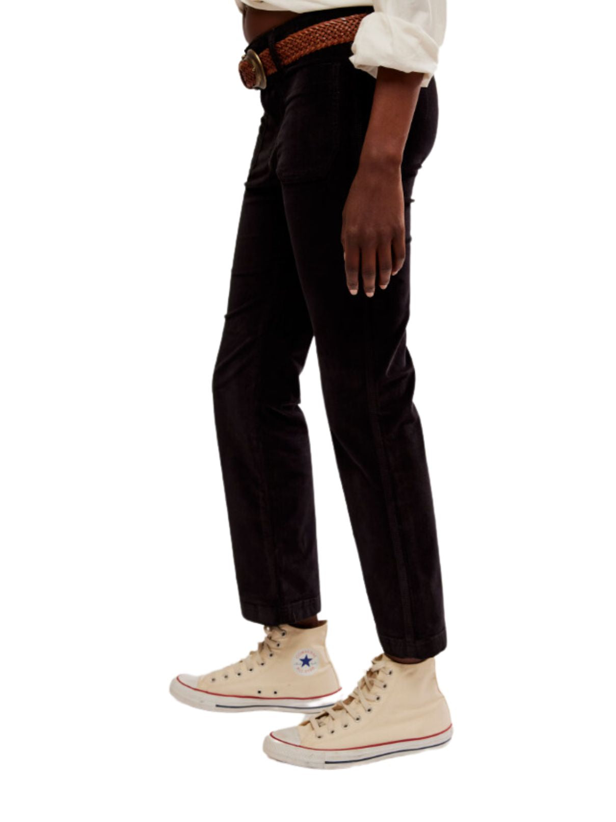 Free People High Time Kick Flare in Black