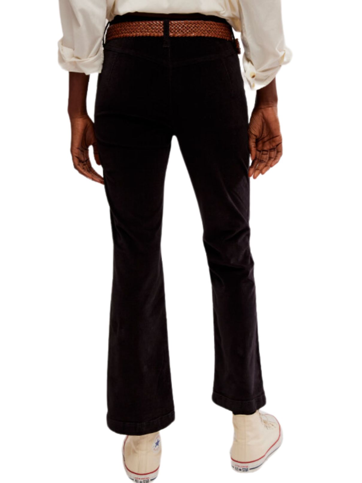 Free People High Time Kick Flare in Black