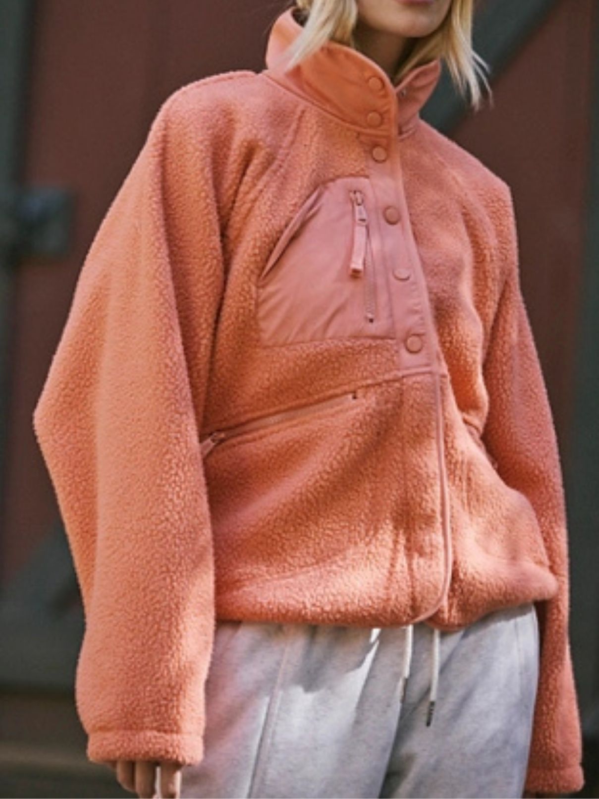 Free People Hit The Slopes in Frosted Peach