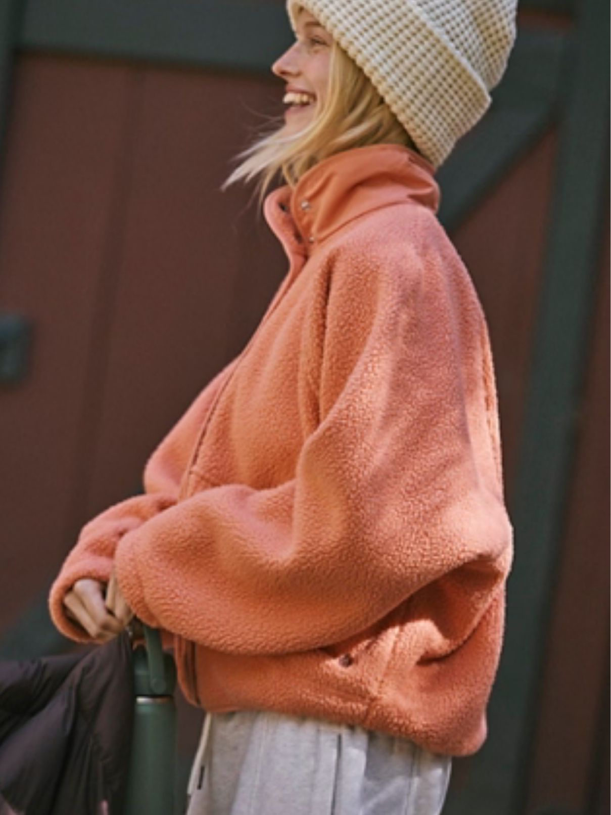 Free People Hit The Slopes in Frosted Peach