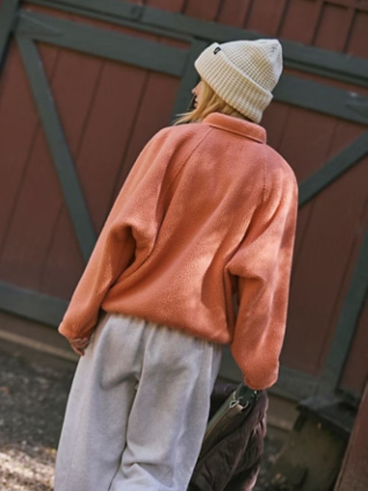 Free People Hit The Slopes in Frosted Peach