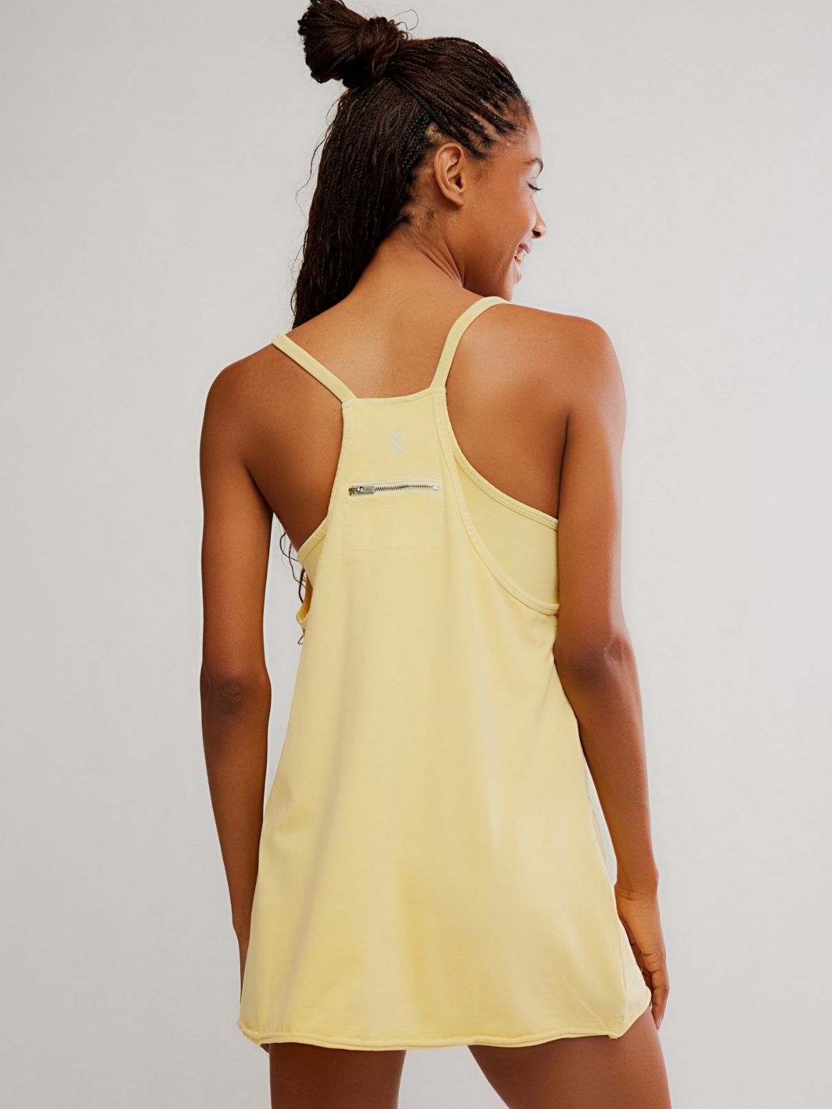 Free People Hot Shot Mini Dress in Sunny Yellow