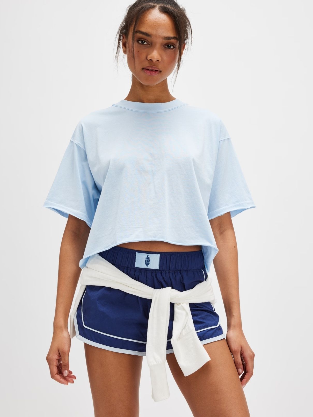 Free People Inspire Tee in Baseline Blue