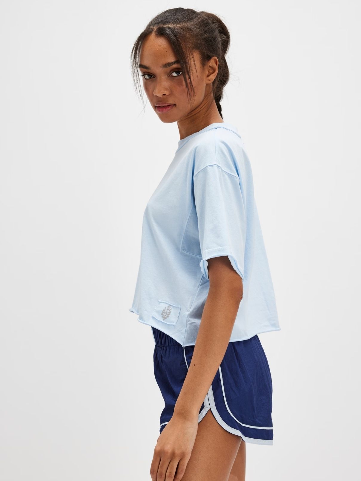 Free People Inspire Tee in Baseline Blue