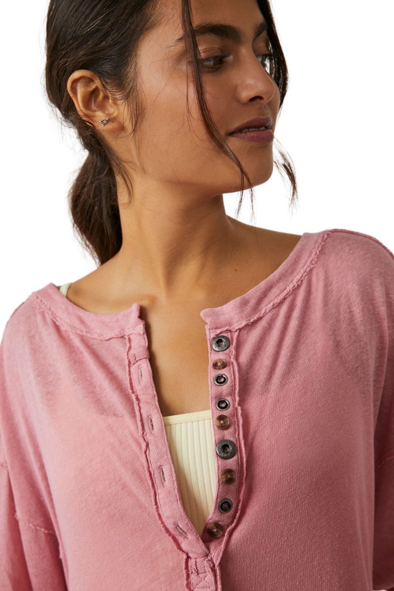 Free People Inspire Tee in Rosie