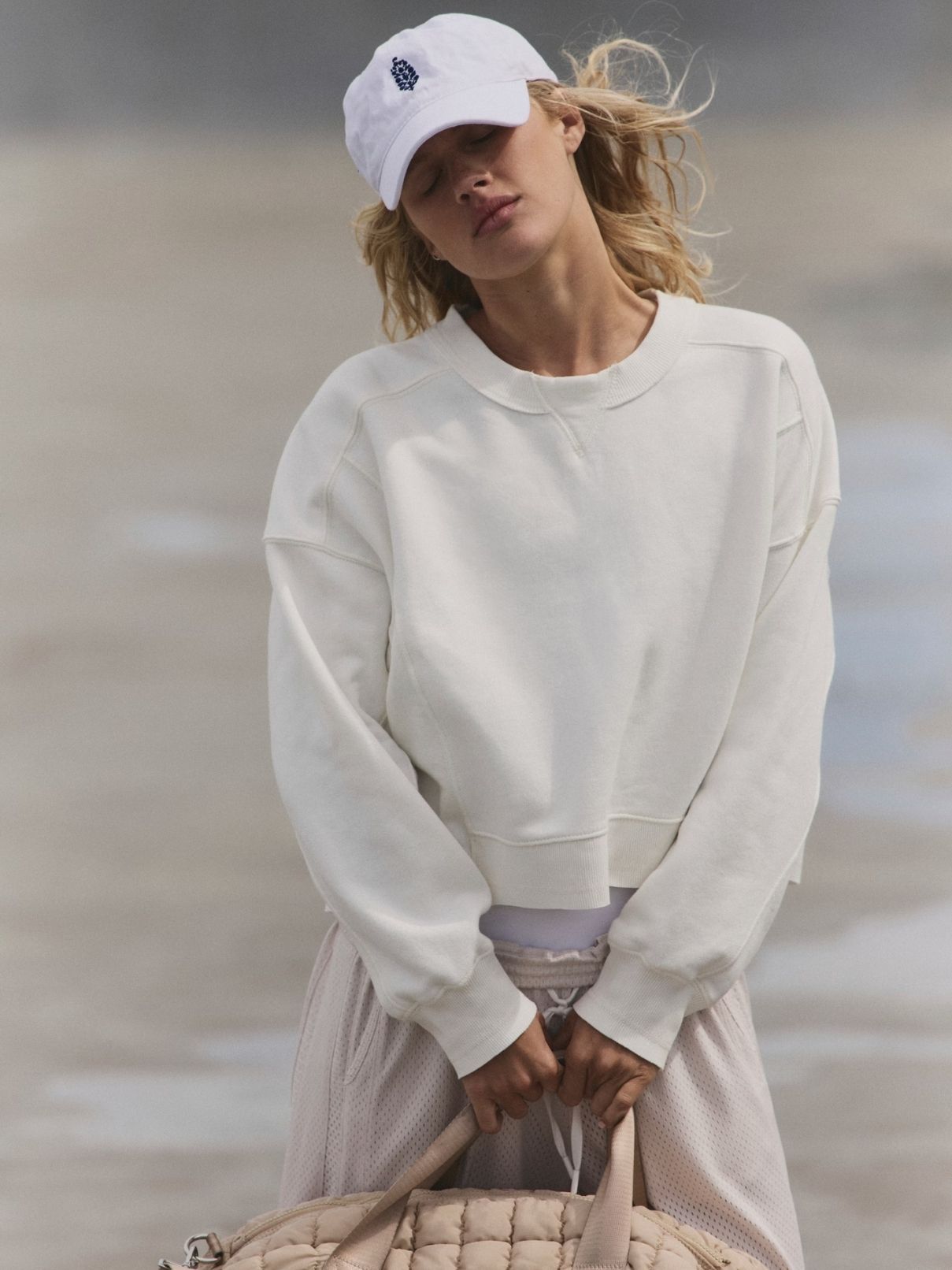 Free People Intercept Pullover in White