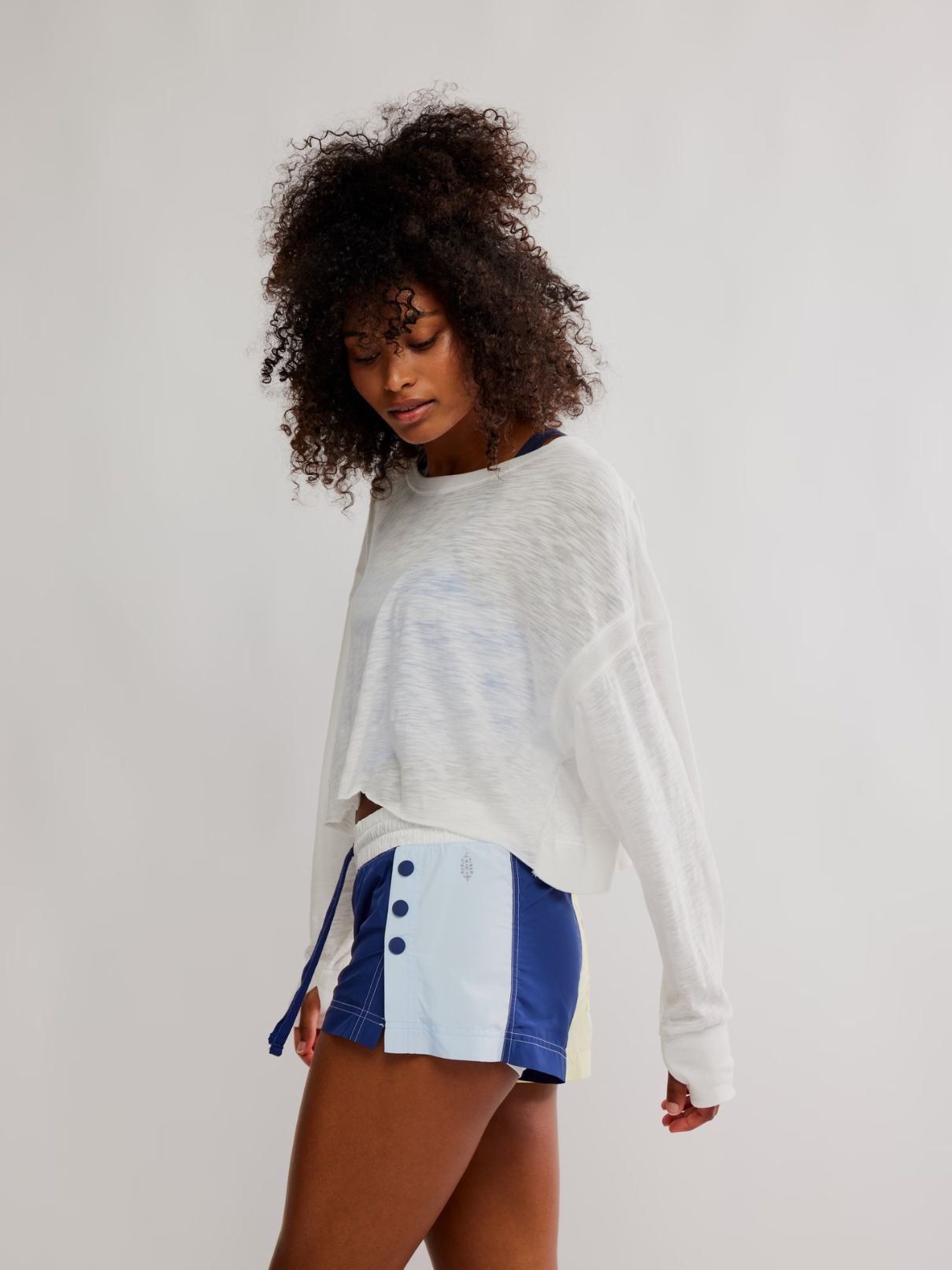 Free People Invigorate Colorblock Daylight/Black Grape Short