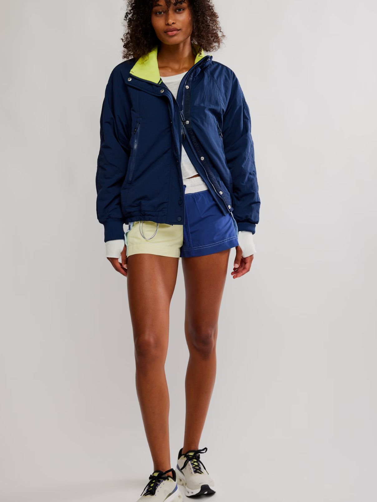 Free People Invigorate Colorblock Daylight/Black Grape Short