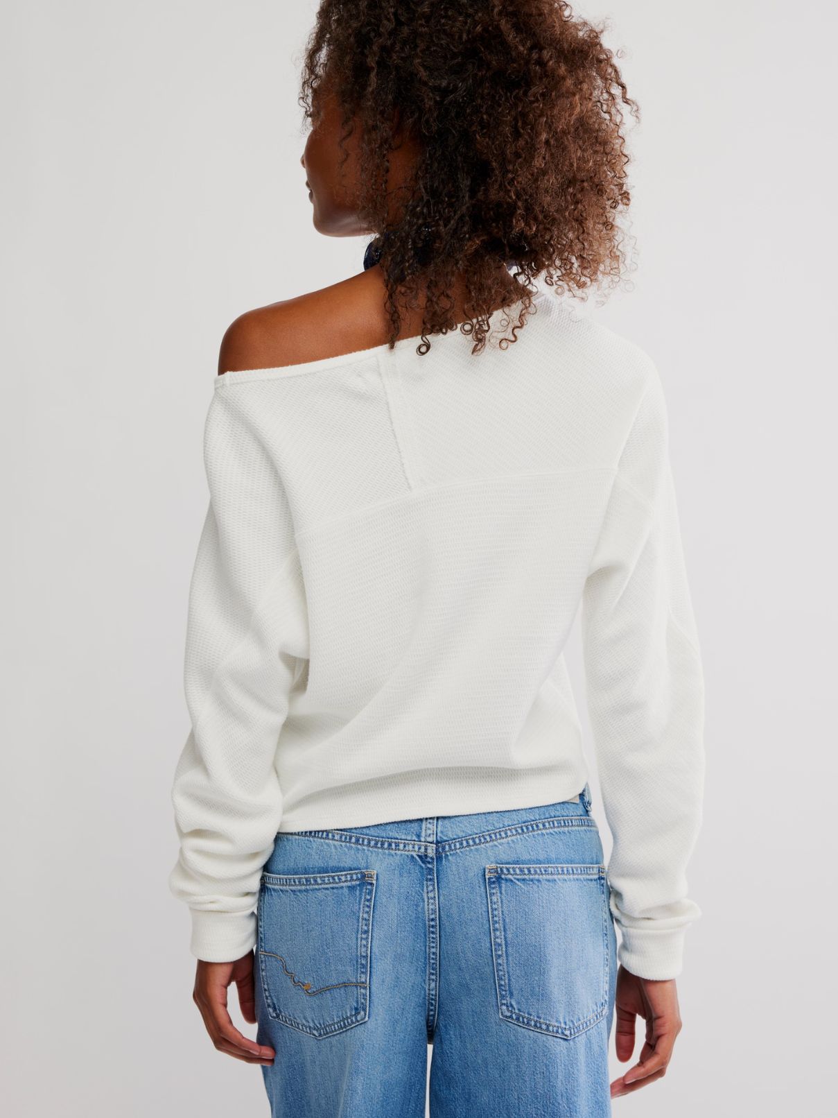 Free People Jess L/S in Clean Ivory