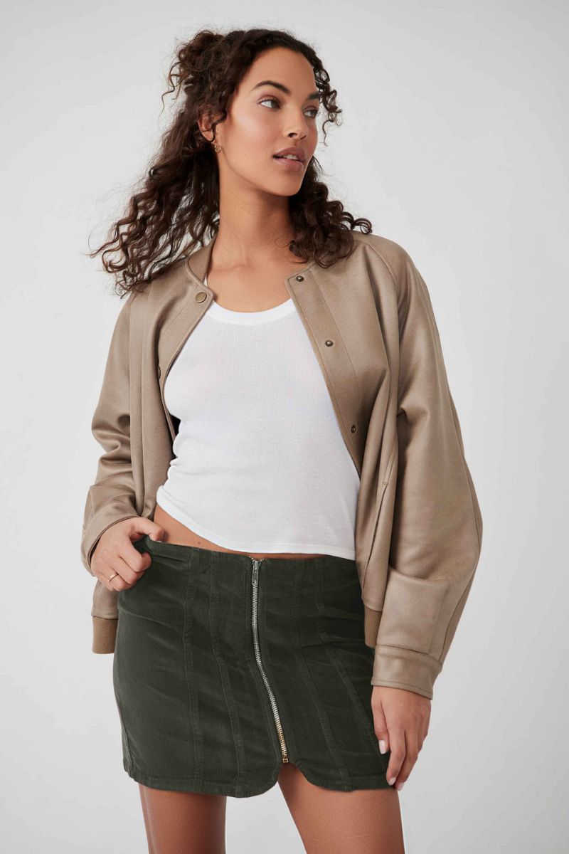 Free People Layla Corded Mini in Espresso Bean