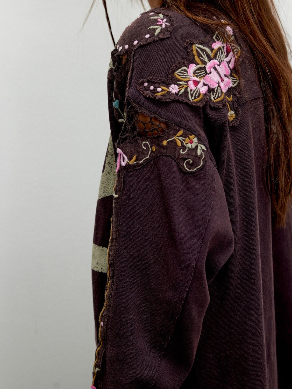 Free People Lilith Tee in Chocolate