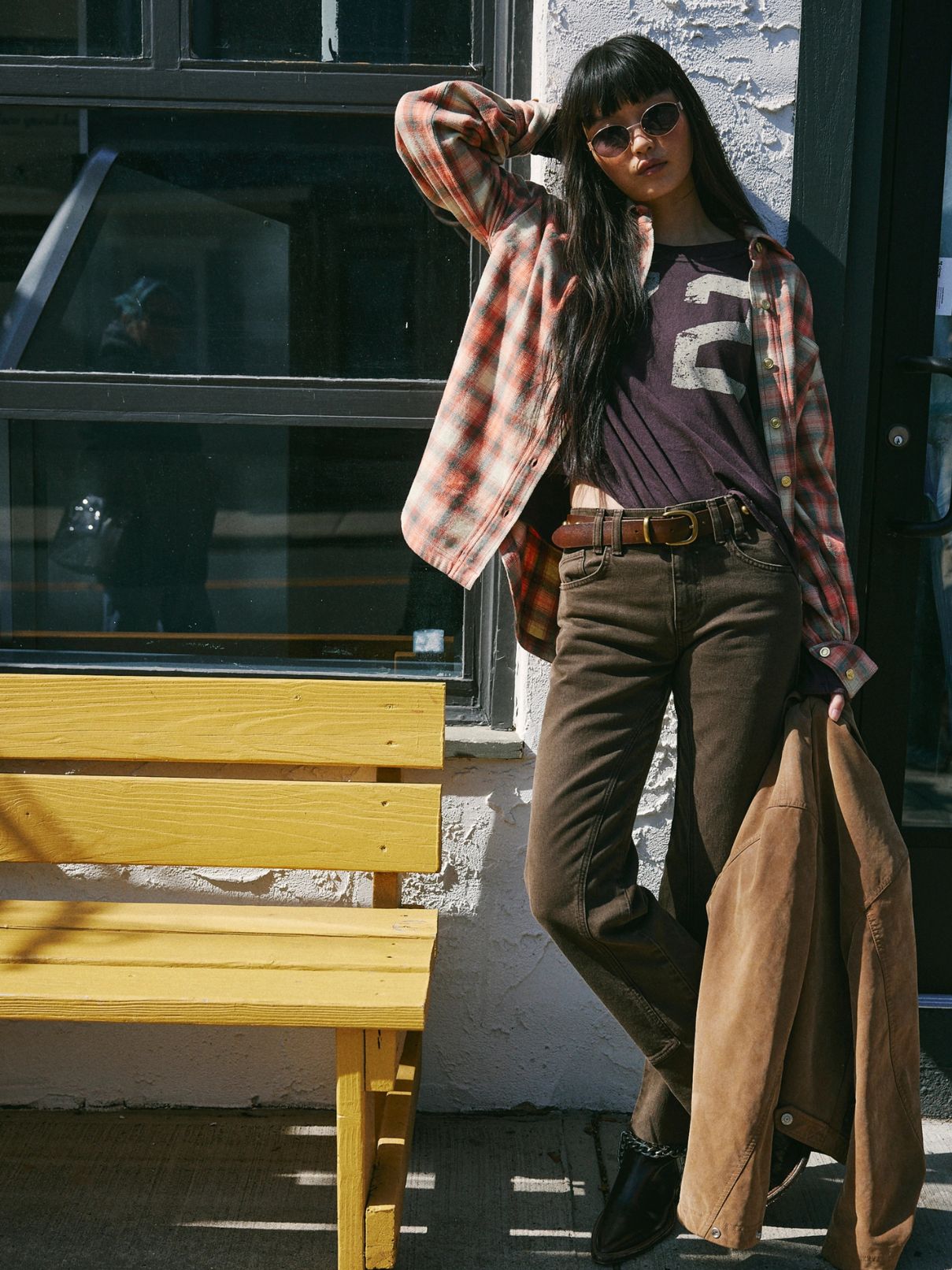 Free People Lilith Tee in Chocolate